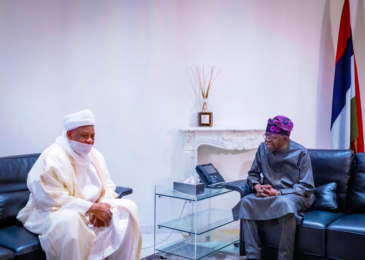 Sultan of Sokoto visits Tinubu