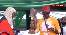 OBJ, Shettima, Anyaoku present as Soludo is sworn in for 2nd term