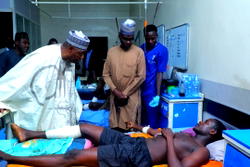 Maiduguri Blasts: Zulum vows to pay victims’ medical bills, cuts short Saudi trip