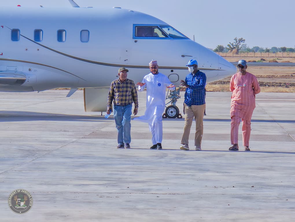 Governor Lawal hails historic test flight at Gusau International Airport