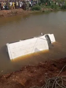 3 dead as bus plunges into river in Ibadan