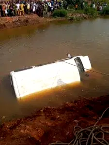 3 dead as bus plunges into river in Ibadan