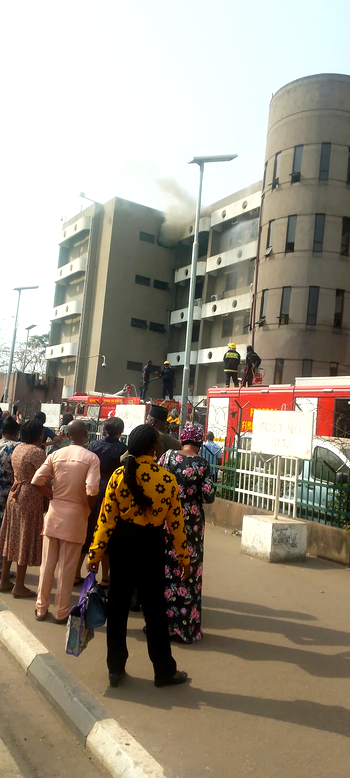 Fire guts Head of Service building