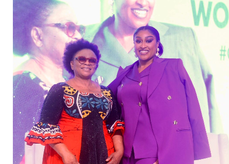 Apostle Folorunsho Alakija, Foremost Entrepreneur and Philanthropist with Dr. Amaka Okeke, Executive Director of Optiva Capital Partners at the company’s International Women’s Day Event