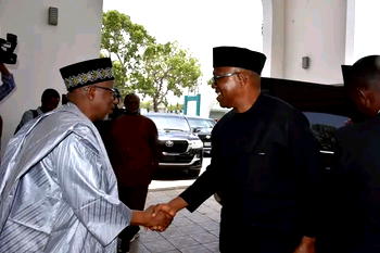 Peter Obi in closed-door meeting with Bala Mohammed in Bauchi