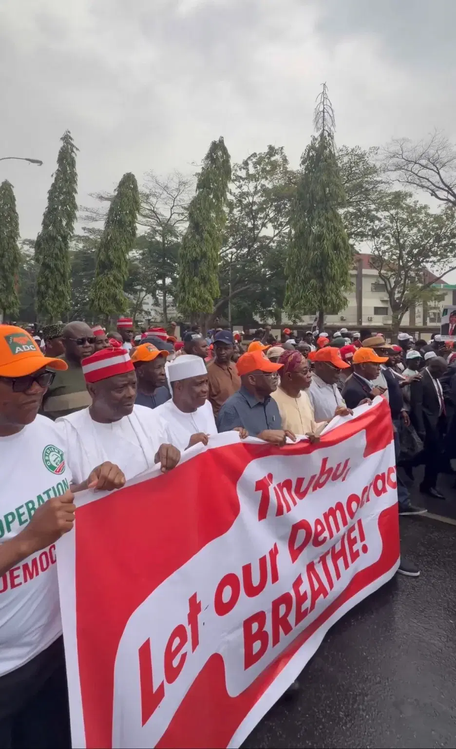 #OccupyINEC: Atiku, Obi, Kwankwaso, Aregbesola, others storm INEC HQ