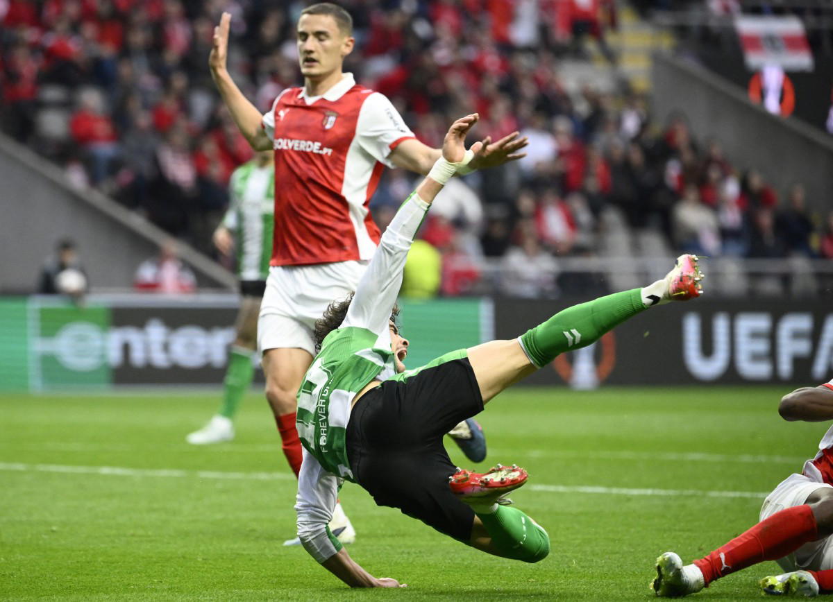 Europa: Real Betis fight back to 1-1 draw at Braga
