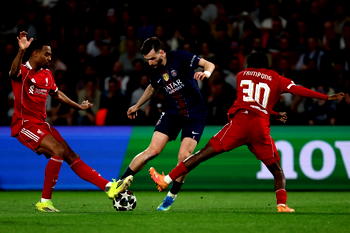PSG beat Liverpool 2-0 in Champions League quarter-final first leg