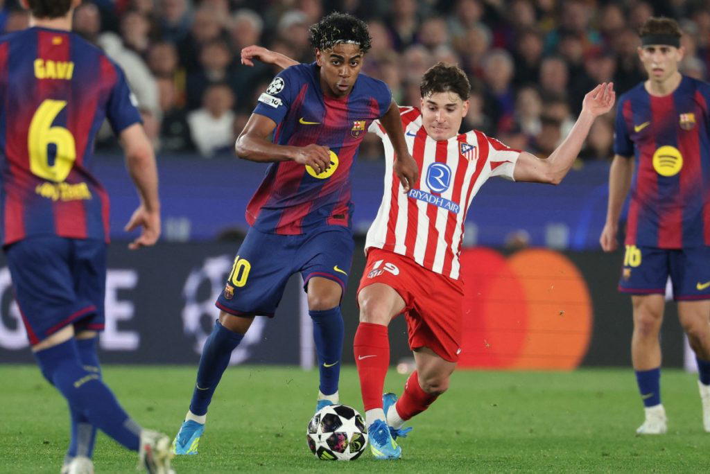 UCL: Atletico defeat 10-man Barcelona in quarter-final first leg
