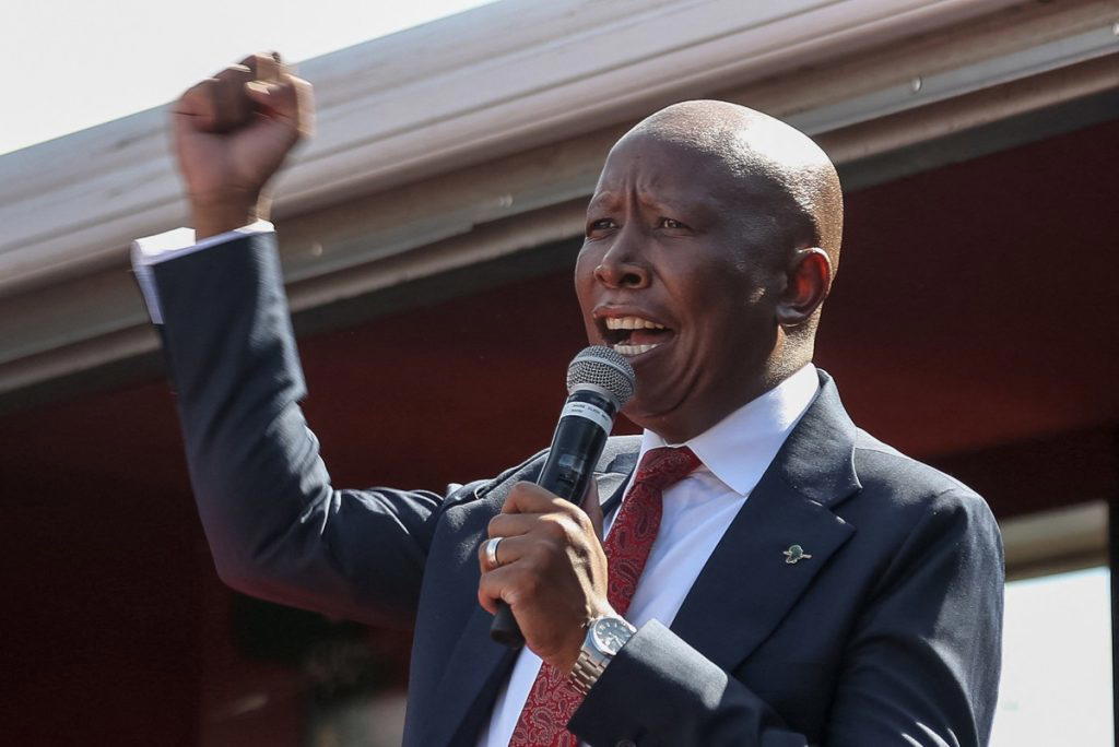 Court jails S/African opposition leader Malema 5 years on gun charges