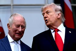 Trump hails British as ‘friends’ as king visits amid Iran tensions
