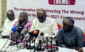 CSOs rally support for INEC Chairman Amupitan, dismiss calls for resignation