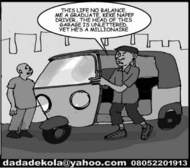 Cartoon: ‘School is (not) scam’