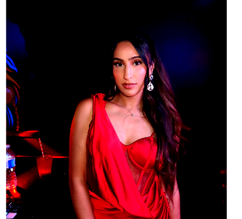 DJ Chelsea reacts after crowd refuses to let her leave stage in Lagos