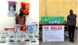 NDLEA busts drug syndicate shipping cocaine, loud in food flasks to UK