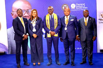 Sanwo-Olu inducted as Associate Chartered Stockbroker