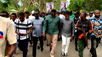 Crowd receives Hon. Francis Ekpo in Ogoja/Yala