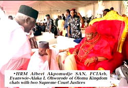 Oborevwori presents staff of office to Ohworode of Olomu, as monarch seeks power, hospital for kingdom