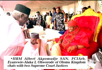 Oborevwori presents staff of office to Ohworode of Olomu, as monarch seeks power, hospital for kingdom