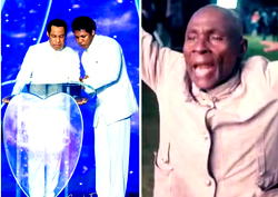 Pastor Chris watches as Oyakhilome Jnr ministers healing