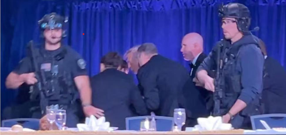 Trump evacuated as shooter opens fire at Washington gala