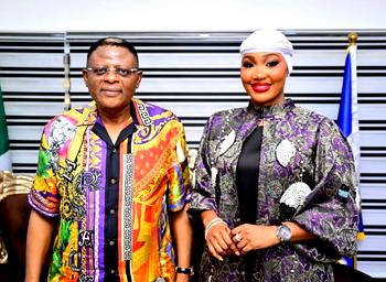 BBNaija star, Sultana meets Governor Otu, offers to champion Cross River tourism