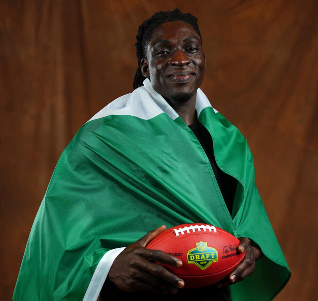 Meet Nigeria’s Uar Bernard, first African pathway player drafted in NFL