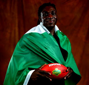 Meet Nigeria’s Uar Bernard, first African pathway player drafted in NFL
