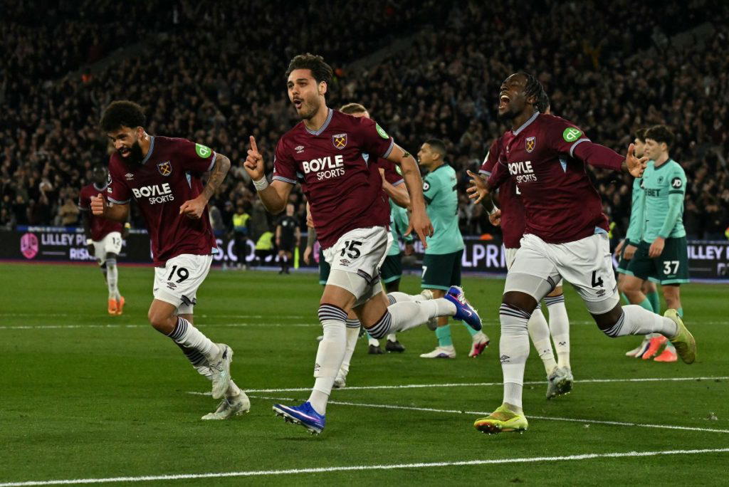 EPL: West Ham beat Wolves to send Spurs into relegation zone