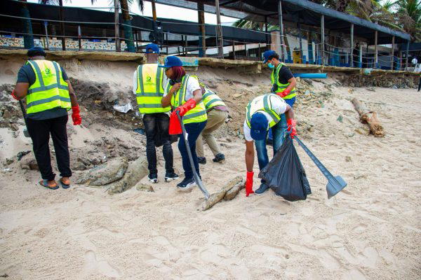 Hazardous waste found on Lagos shoreline as NIMEPA removes 100kg of solid refuse