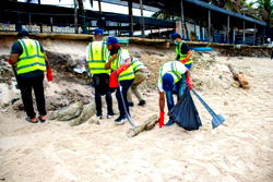Hazardous waste found on Lagos shoreline as NIMEPA removes 100kg of solid refuse