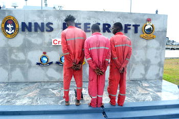 Navy hands over 3 Ghanaian stowaways to Immigration in Lagos