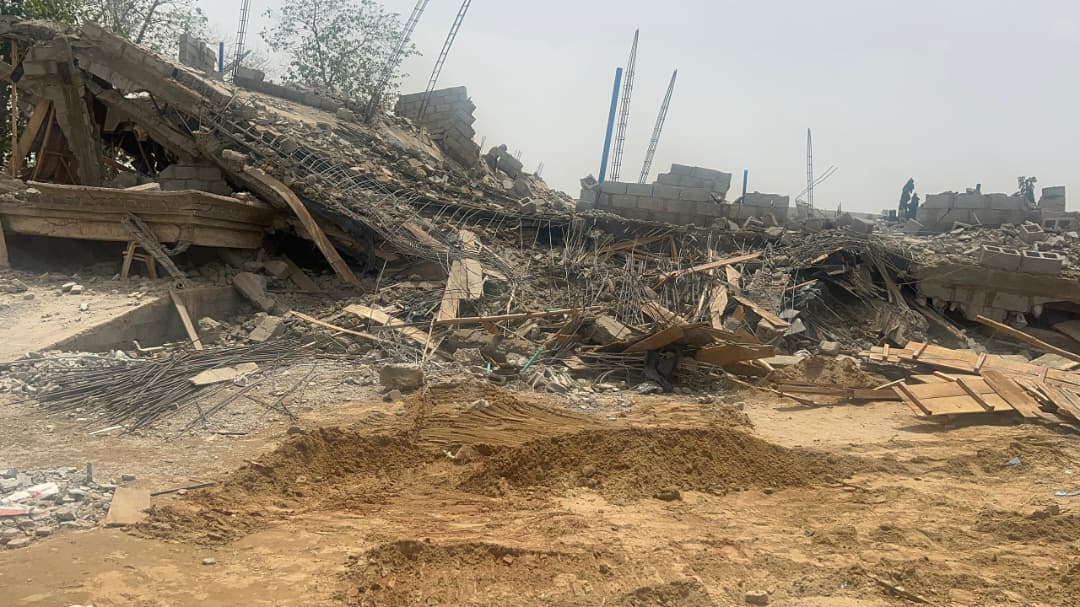Seven injured as two-storey building under construction collapses in Abuja