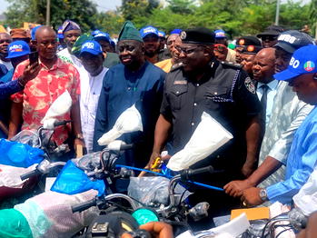 Osun ALGON distributes 300 motorcycles to security agencies to boost local patrol