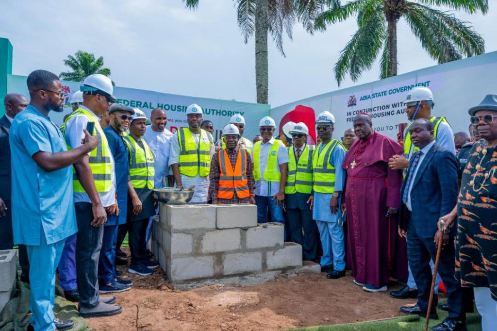 Otti inaugurates 1,200-unit housing project in Umuahia, praises Tinubu's revitalized vision for Nigeria