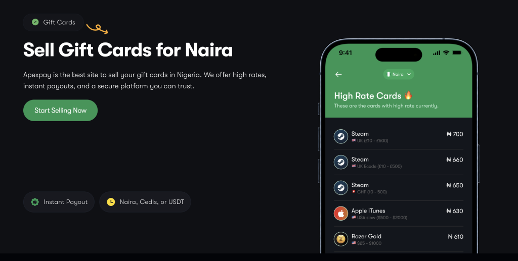 Gift Card Rates in Nigeria Today (2026) – Full List & Best Cards to Sell
