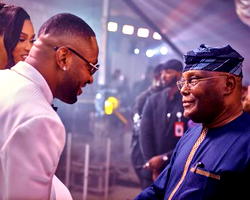 Video: Atiku Abubakar attends BBNaija star Cross Okonkwo’s wedding in Abuja