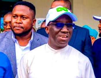 Okpebholo receives Seyi Tinubu, City Boy Movement officials in Edo