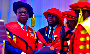 EKSU confers honorary doctorate on FCMB Group top management staff, Akinsanmi Falaki