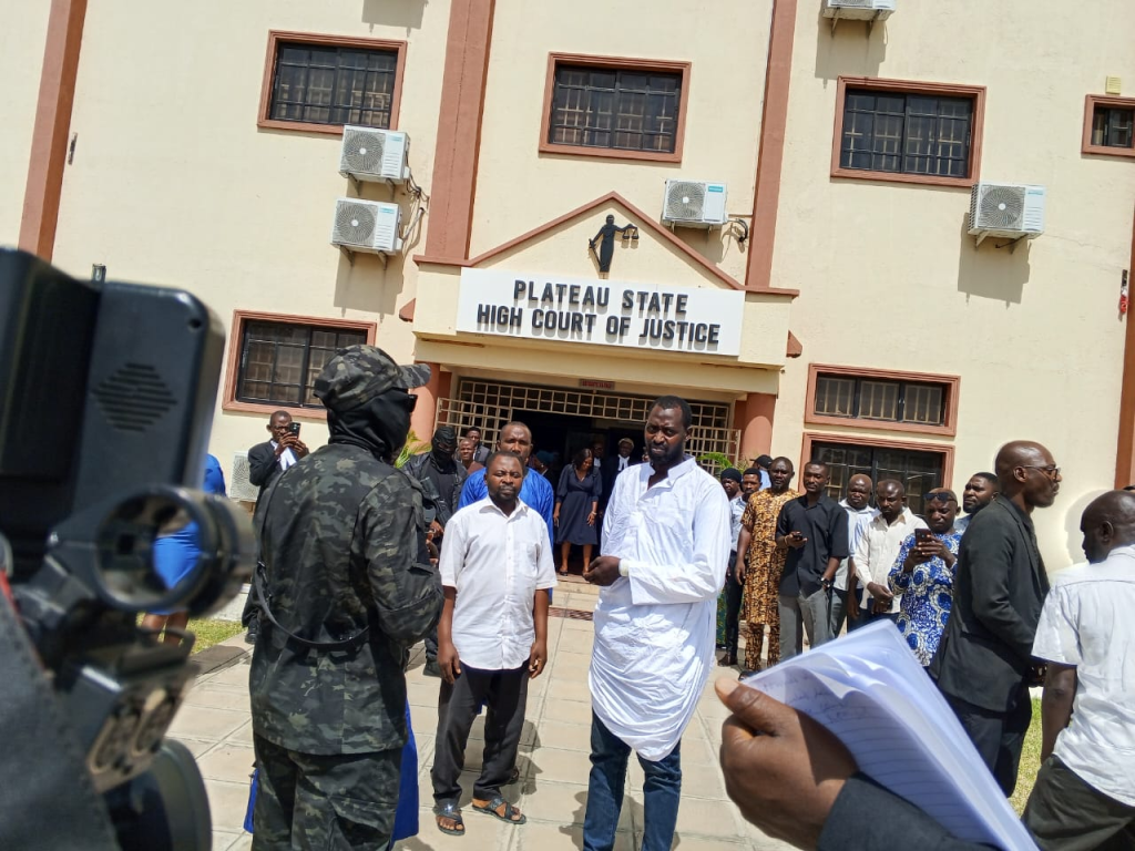 Images: Heavy police presence as Plateau State brings Jos murder suspects to court