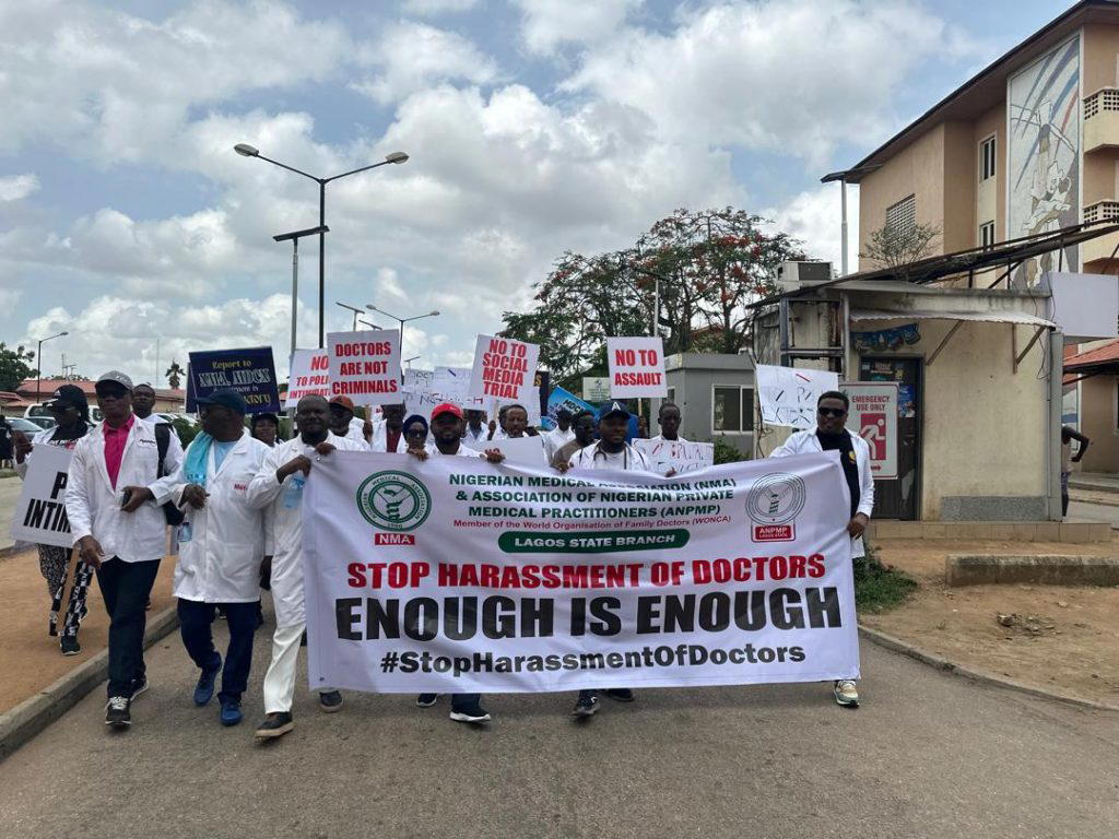 Lagos doctors protest police harassment, warn of health crisis