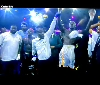 Carter Efe defeats Portable in celebrity boxing showdown