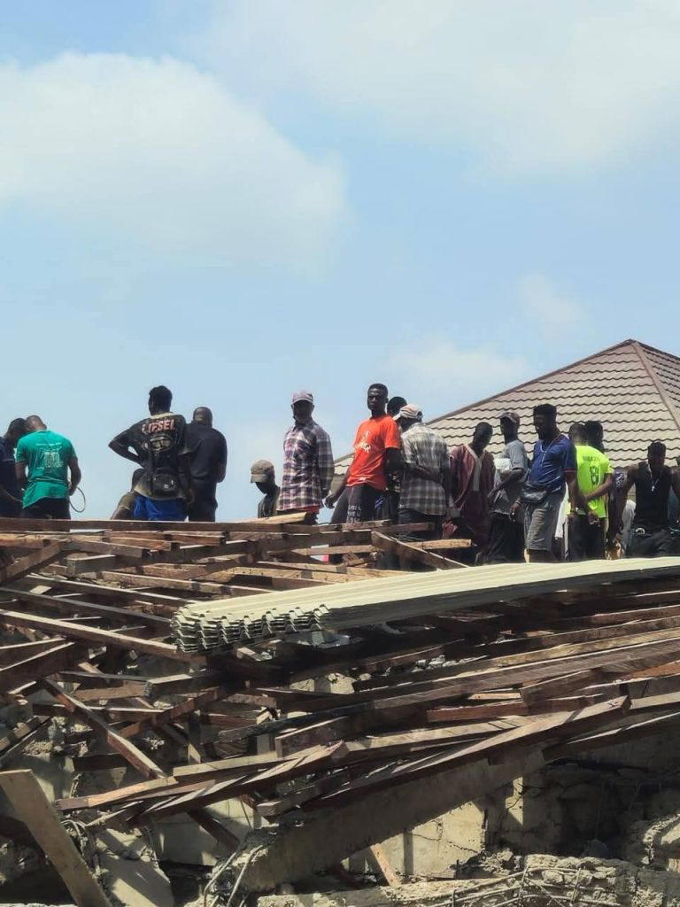 Photos: Five dead, 11 hospitalised as 3-storey building collapses in Abuja
