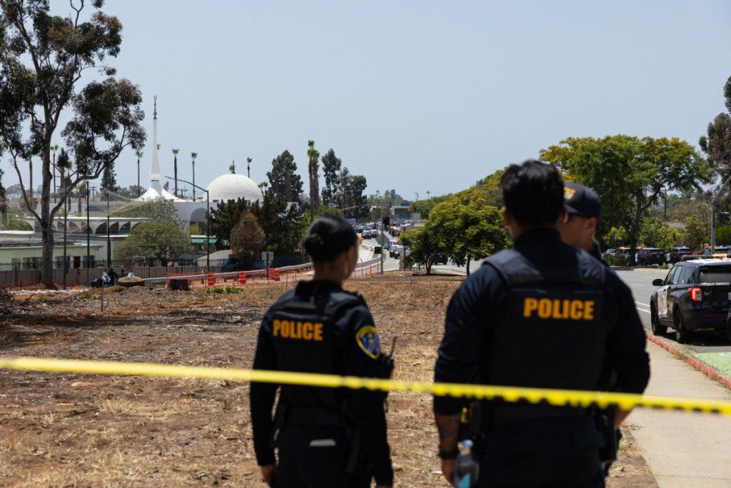 Three killed in San Diego mosque shooting, two attackers dead