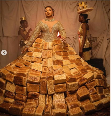 ‘AMVCA 500 loaves bread dress caused me injuries, tears’ – BBNaija’s Queen