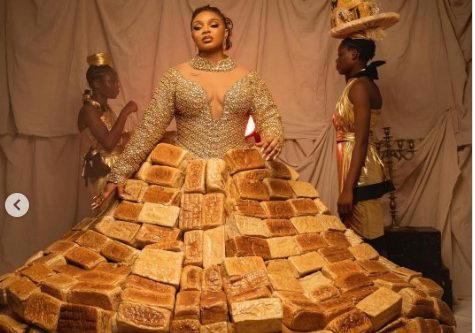 ‘AMVCA 500 loaves bread dress caused me injuries, tears’ – BBNaija’s Queen