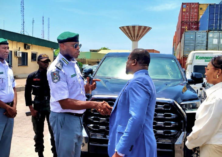 Customs intercepts, hands over stolen Rolls-Royce, Lamborghini, others smuggled from Canada