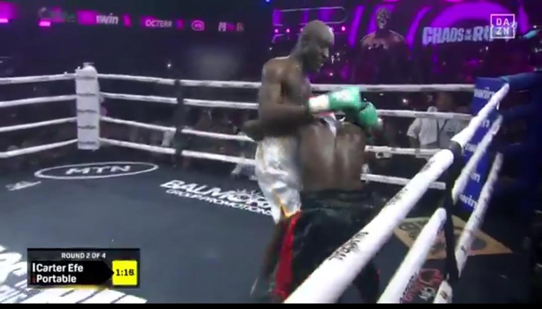 Carter Efe defeats Portable in celebrity boxing showdown
