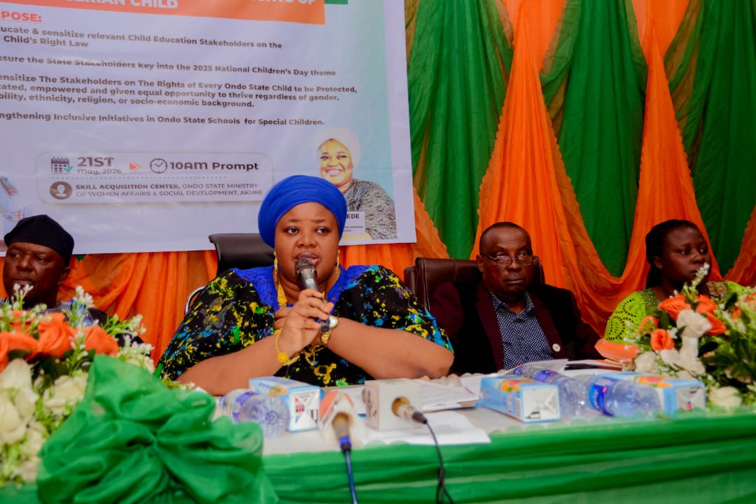 Ondo flags rising child abuse, trafficking cases ahead of Children’s Day