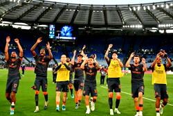 Champions Inter thump Lazio in cup final warm up